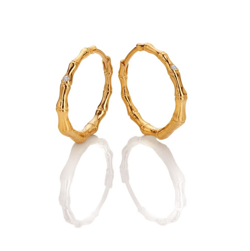 Hot Diamonds HD X GE Bondi Earrings - 18ct Gold Plate