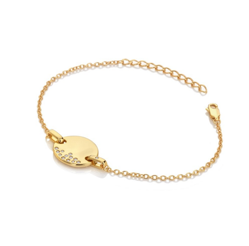 Hot Diamond Illuminate Bracelet - 19ct Gold Plate