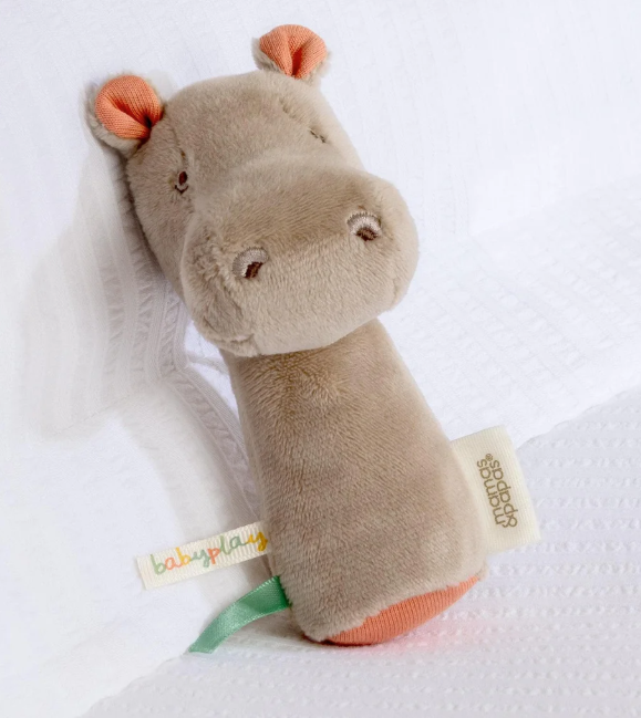 Mamas & Papas hippo hand rattle