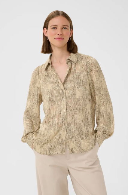 InWear Ladies AddisonIW Blouse In Dotted Surface Neutral