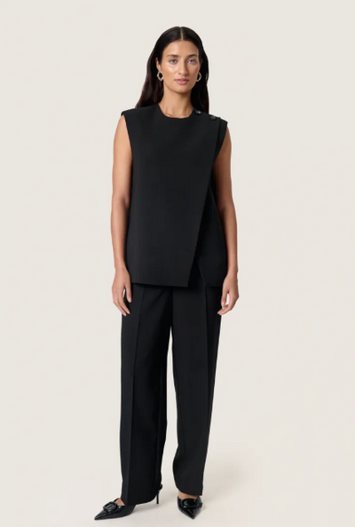 Soaked In Luxury SLSarina Waistcoat In Black, Sarina