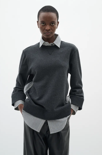 Inwear Ladies NataljaIW Sweatshirt In Black Stripe