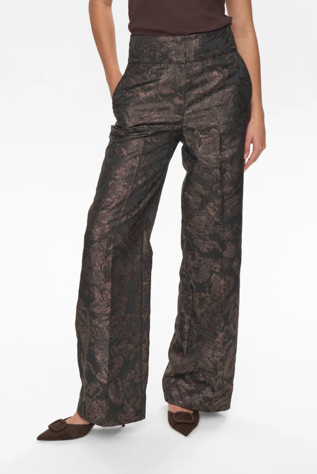 Numph Ladies NULIKA PANTS - Black Coffee