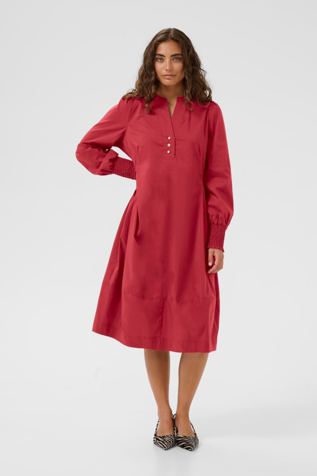 Culture Ladies CULORETTA Antoinett Dress In Chilli Pepper, Loretta