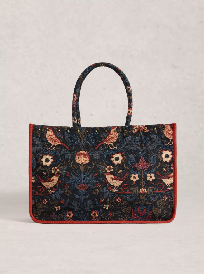 White Stuff Ladies Jasmine Jacquard Tote in BLACK MULTI