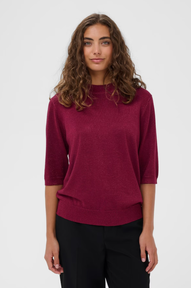 Culture Ladies CuFay Pullover In Zinfandel