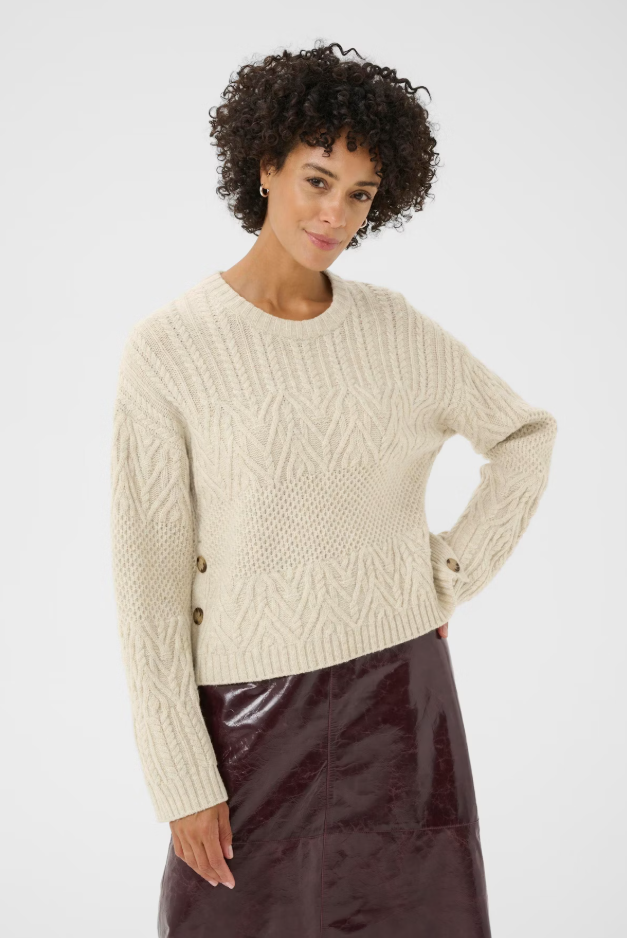 Part Two Ladies SindyPW Pullover in French Oak Melange