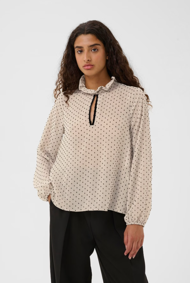 Inwear Ladies DOTTIEIW Blouse In Stone