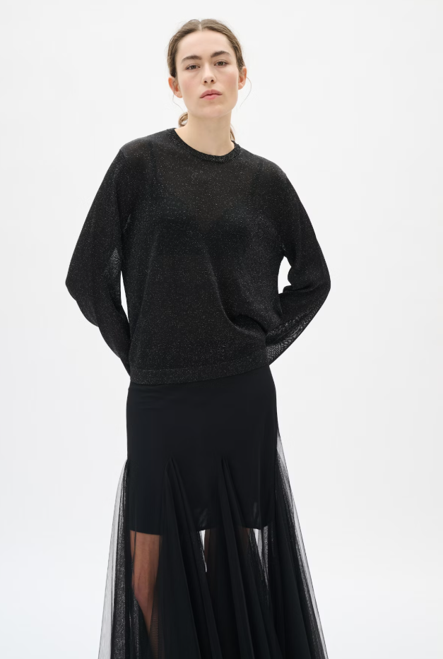 Inwear Ladies ThaniIW glitter Pullover In Black