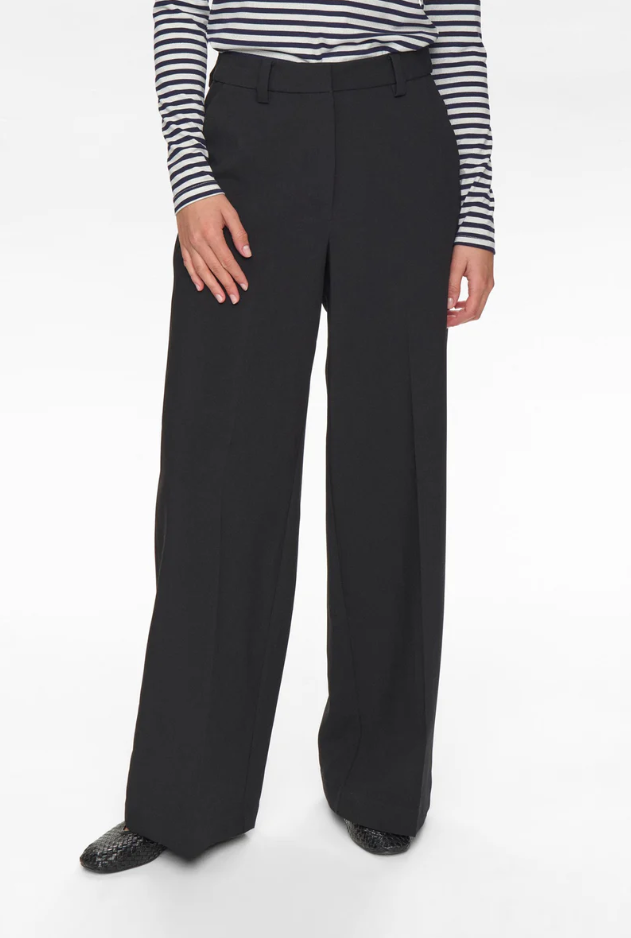 Numph Ladies NUALMUT PANTS - Caviar