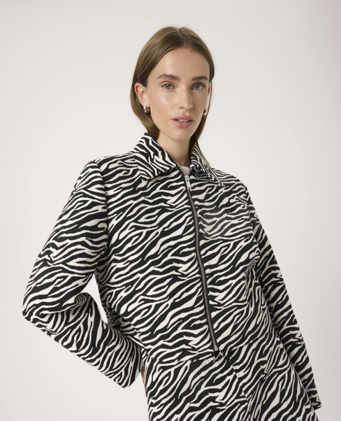 Soaked in Luxury Ladies SLDarleen Jacket in Animal Jacquard, Darleen
