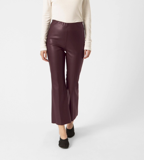 Soaked in Luxury Ladies Kickflare Pants SLKaylee PU in Winetasting, Kaylee