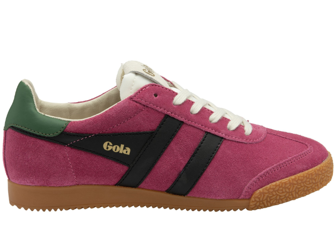 Gola Ladies Elan Trainer CLB538 in Fuchsia Black Evergreen
