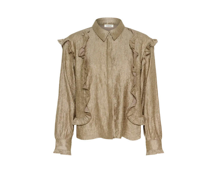 Soaked In Luxury Ladies SlLaurie Karolina Shirt LS In Dune
