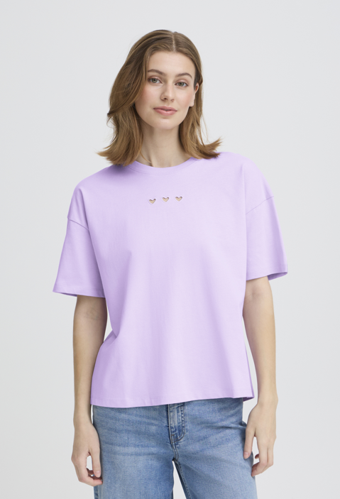 Ichi Ladies T Shirt IHPetro in Purple Rose, Petro Tee
