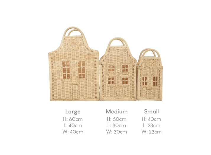 Cuddle Co Dutch House Storage Baskets - Set of 3