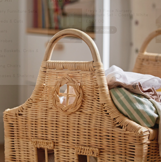 Cuddle Co Dutch House Storage Baskets - Set of 3