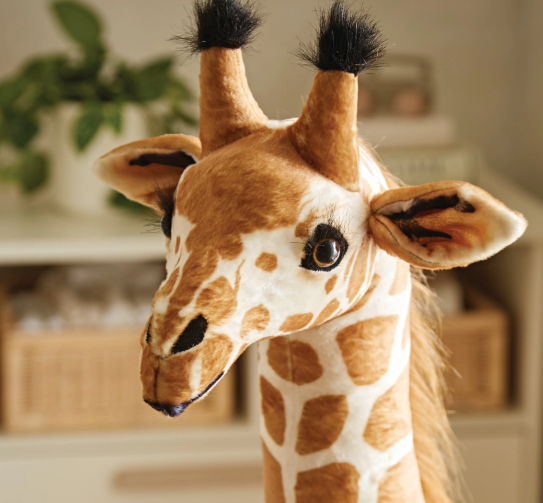 Cuddle Co Medium Standing Giraffe Stuffed Animal 135cm