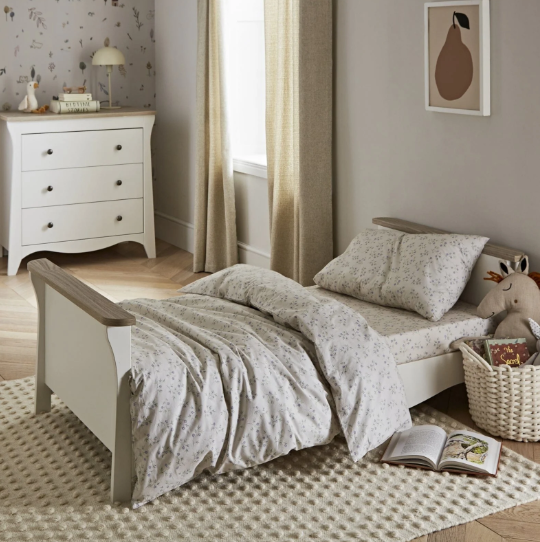 Cuddle Co Clara 2 Piece Nursery Furniture Set - White & Ash