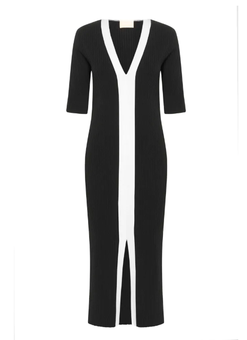 Soaked In Luxury Ladies SlLidya Block Dress In Black