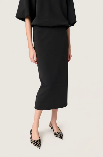 Saoked In Luxury ladies In SlMagana Valera Skirt Black