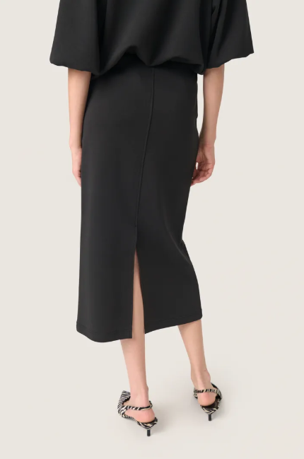 Saoked In Luxury ladies In SlMagana Valera Skirt Black