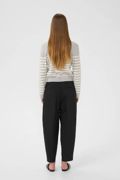 Inwear Ladies WallisIW Cardigan In Granite Melange Stripe