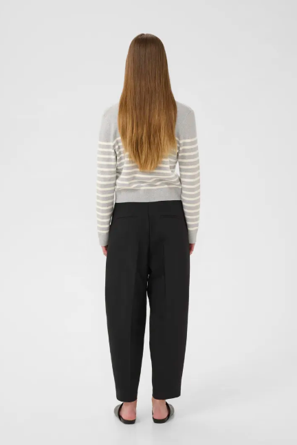 Inwear Ladies WallisIW Cardigan In Granite Melange Stripe
