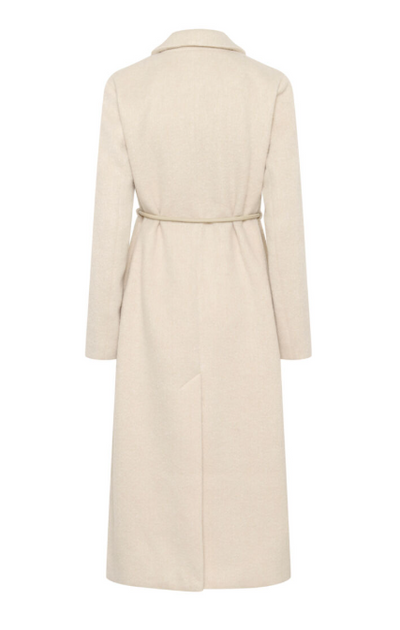 Culture Ladies CuBelma Coat In Oyster Gray Melange, Belma