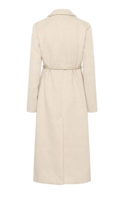 Culture Ladies CuBelma Coat In Oyster Gray Melange, Belma