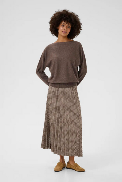 Culture CUannemarie Batwing Jumper Coffee Bean Melange