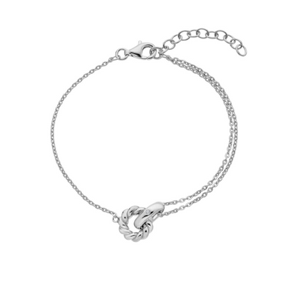 Hot Diamonds Willow Rope Bracelet - Sterling Silver