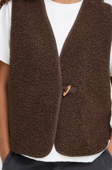 Ichi Ladies Gillet  Ihgozima In coffee bean, Gozima Waistcoat