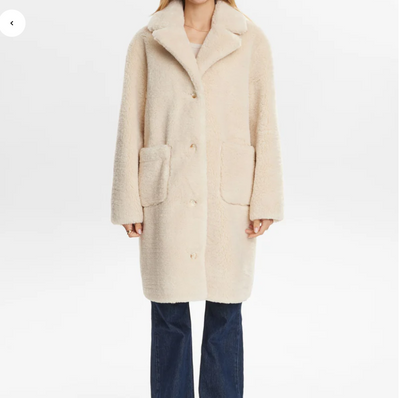 Numph Ladies NuElliot Reversible Coat In Cognac