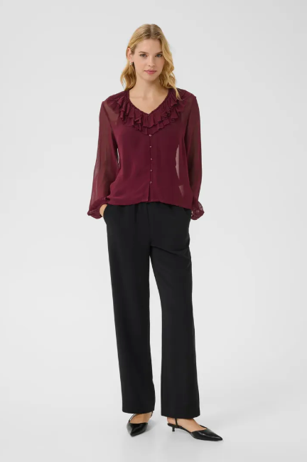 Part Two Ladies SanazPW Blouse In Tawny Port