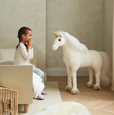 Cuddle Co Standing Unicorn - Gold Dust Stuffed Animal