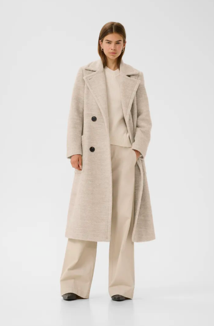 Inwear Ladies YumiIw DB Coat In Haze Melange, Yumi
