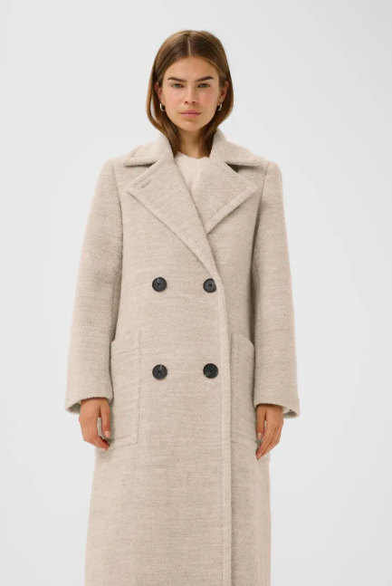 Inwear Ladies YumiIw DB Coat In Haze Melange, Yumi