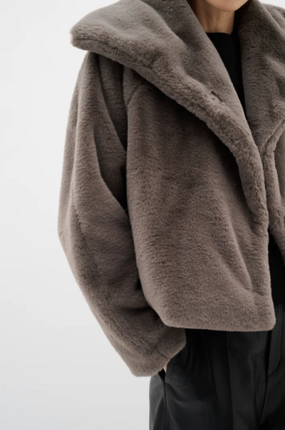 Inwear Ladies YoboIw Coat In Sandy Grey, Yobo