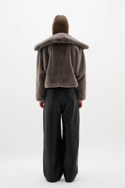 Inwear Ladies YoboIw Coat In Sandy Grey, Yobo