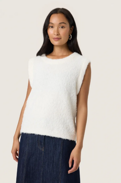 Soaked In Luxury SLAmaris Pullover In Broken White