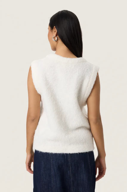 Soaked In Luxury SLAmaris Pullover In Broken White