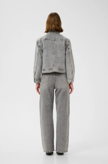 Inwear Ladies Nanasiw denim Jacket In Light Grey Wash Denim