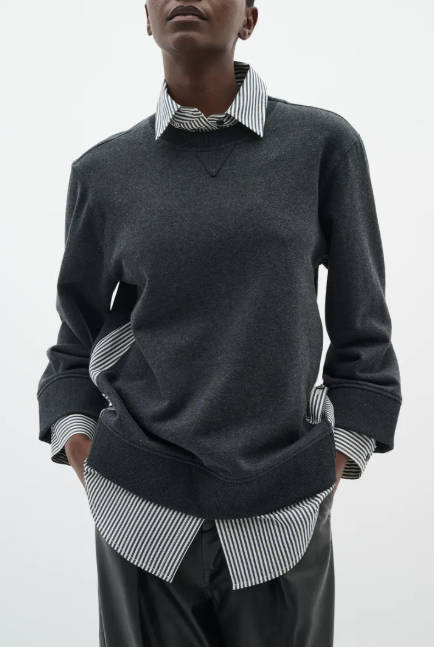 Inwear Ladies NataljaIW Sweatshirt In Black Stripe