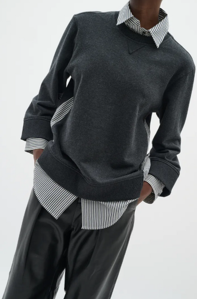 Inwear Ladies NataljaIW Sweatshirt In Black Stripe