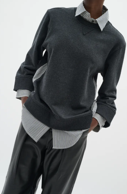 Inwear Ladies NataljaIW Sweatshirt In Black Stripe
