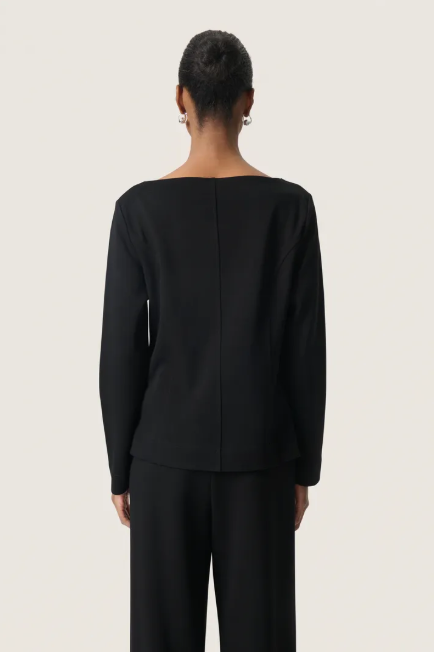Soaked In Luxury Slmarigold blouse In Black