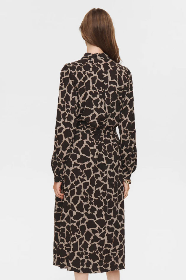 Numph Ladies NuHana Shirt Dress In Black Coffee, Hana Shirt Dress