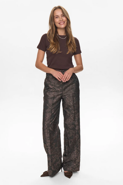 Numph Ladies NULIKA PANTS - Black Coffee