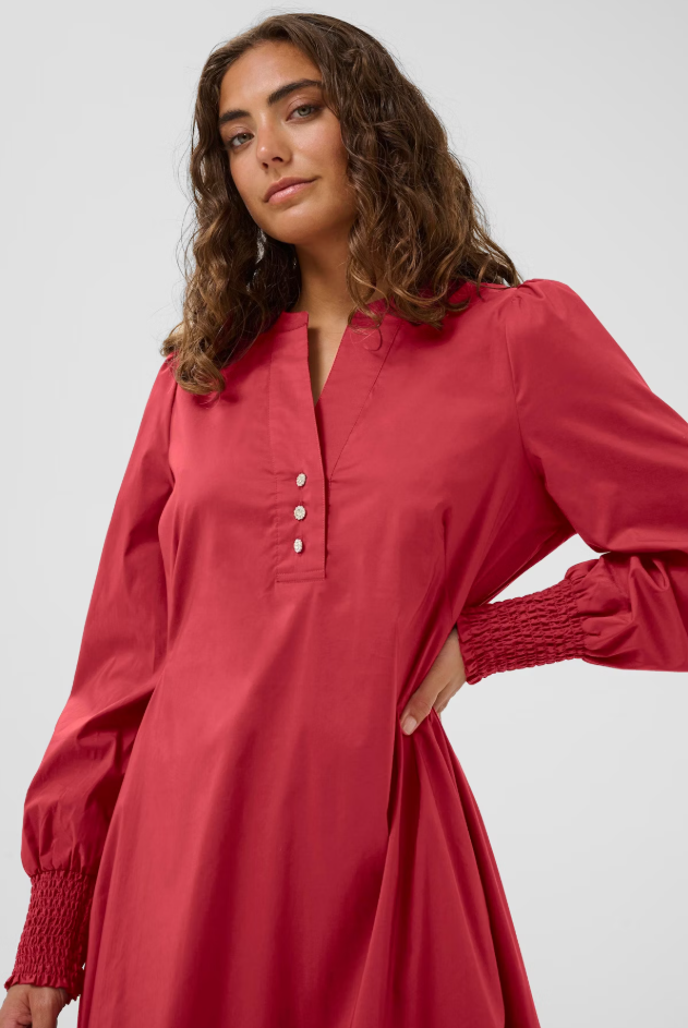 Culture Ladies CULORETTA Antoinett Dress In Chilli Pepper, Loretta